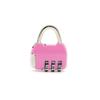 FixtureDisplays 10PK 3 Digit Combination Security Code Padlock for Travel Luggage Suitcase, School, Gym Locker, Sports Locker 15626-PINK-10PK view 1
