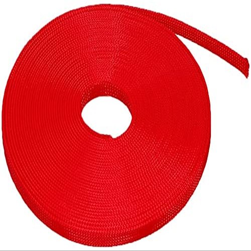 100 FT 3/4" 19mm Red Expandable Wire Cable Braided Sleeving Sheathing Loom Tubing US