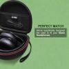 Headphone Case Compatible with Beats Studio Pro/Solo 4 / Studio 3 / Solo 3 / Picun B8 / BERIBES/JLab JBuds Lux ANC Wireless Bluetooth Noise Cancelling Headphones, Black+Gray(Case Only) view 4