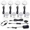 AIBOO Under Cabinet LED Puck Lights Kit with Touch Dimming Switch for Ambiance Atmosphere Night Lighting (4 Lights,Daylight White) view 1