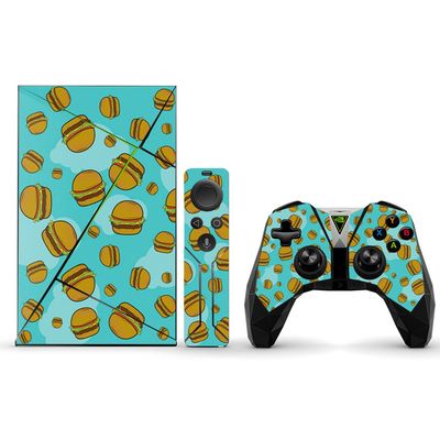 MightySkins Skin Compatible with NVIDIA Shield TV (2017) wrap Cover Sticker Skins Burger Heaven