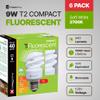 Xtricity Compact Fluorescent Light Bulb T2 Spiral, E26 Base (6 Pack) view 2