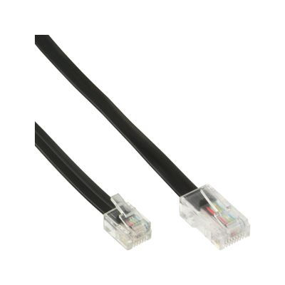 InLine 10m RJ45 to RJ12 Male/Male 6 Core Modular Cable 18648