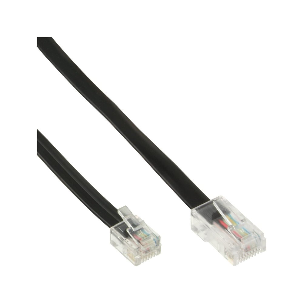 InLine 10m RJ45 to RJ12 Male/Male 6 Core Modular Cable 18648