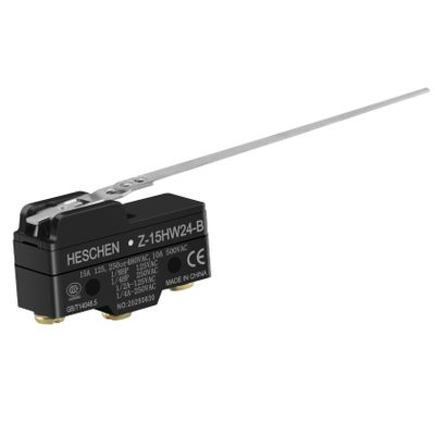 Heschen Micro Switch Z-15HW24-B Low Force Hinge Lever 3 Screw Terminal 15A Rated Current
