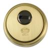 Amig - Security Shield for Locks with Anti-Drill Plate Mod. 30 -  65 mm - Solid Outer Ring - With Screws and Bracket - Matte Finish Brass view 1