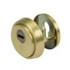 Amig - Security Shield for Locks with Anti-Drill Plate Mod. 30 -  65 mm - Solid Outer Ring - With Screws and Bracket - Matte Finish Brass view 2