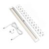 EShine 12 inch LED Dimmable Under Cabinet Lighting Strip with Hand Wave Motion Sensor, White, with Accessories (No Power Supply Included), Warm White (3000K) view 1
