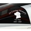 Custom Dog Labrador in Loving Memory Personalized Car-Wall-Vinyl Decals Stickers, 15 Inches view 1