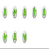 SET OF 8 KNOBS - Green Frogs - DECORATIVE Glossy CERAMIC Cupboard Cabinet PULLS Dresser Drawer KNOBS view 1