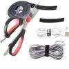 16ft x 1/2 inch Hook Loop Cable Ties Roll | ENVISIONED Multipurpose Fastening Reusable Straps | Cut-To-Length Self Gripping Fastener | Cable Management Tape (Black) view 2