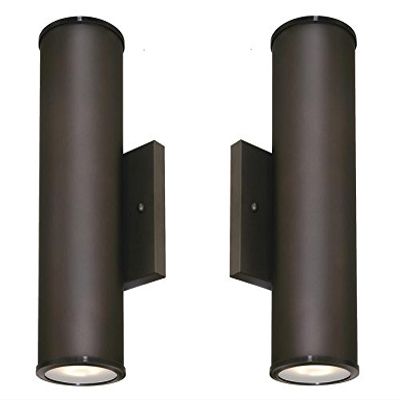 Westinghouse 6315700 Mayslick Two-Light LED Up and Down Light Outdoor Wall Fixture with Frosted Glass Lens, Oil Rubbed Bronze