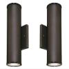 Westinghouse 6315700 Mayslick Two-Light LED Up and Down Light Outdoor Wall Fixture with Frosted Glass Lens, Oil Rubbed Bronze view 1
