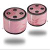 Skin Wrap Decal Set 2 Pack for Amazon Echo Dot 2 - Palms 01 Pink On Pink (2nd Generation ONLY - Echo NOT Included) view 1