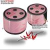 Skin Wrap Decal Set 2 Pack for Amazon Echo Dot 2 - Palms 01 Pink On Pink (2nd Generation ONLY - Echo NOT Included) view 2