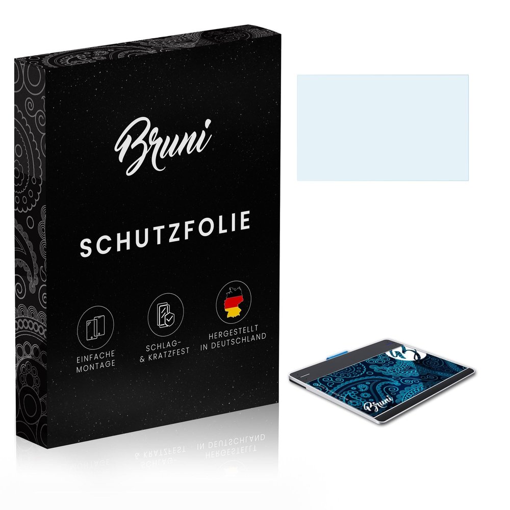 Bruni Screen Protector compatible with Wacom INTUOS Pen & Touch M Protector Film, crystal clear Protective Film (2X)