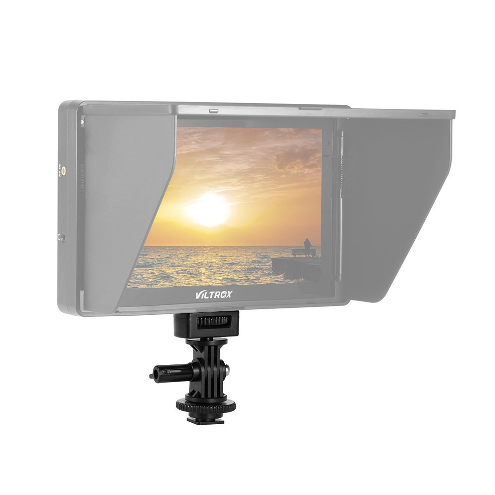 Andoer Adjustable Cold Hot Shoe Mount Adapter with 1/4 Inch Screw for Viltrox DC-90 DC-70 DC-50 Monitor L132T L116T LED Video Light