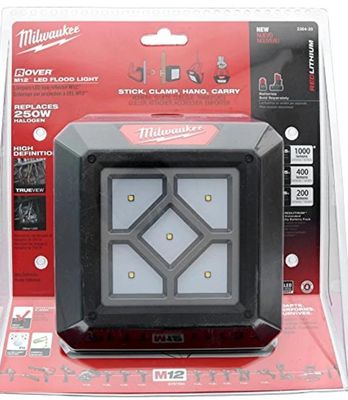 Milwaukee 2364-20 M12 Rover 12 Volt Lithium Ion 1,000 Lumen 250W Replacement Compact Flood Light