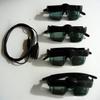 4 3D Glasses and Emitter for Newer Mitsubishi or Samsung DLP TV's, VIP 3D Theater etc, Optoma 3D-XL 3D Box, X3D, I/O, ED etc Black 3D Gaming dongle etc view 1