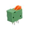 uxcell 10pcs KF141R 150V 2A 2.54mm Pitch 2P Green Spring Terminal Block view 3