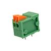 uxcell 10pcs KF141R 150V 2A 2.54mm Pitch 2P Green Spring Terminal Block view 4