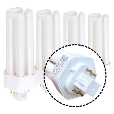 KOR 26W Triple Tube Compact Fluorescent Bulb, 2700K Warm White, 4 Pack