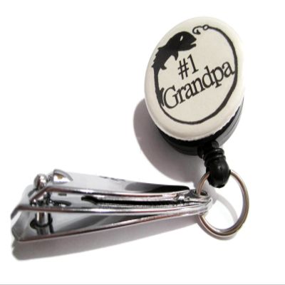ATLanyards #1 Grandpa Fishing Cutters, Grandpa Fishing Gift, Grandpa Fishing Nippers, Grandpa, Khaki 25