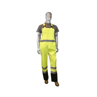 Radians RW30-ES1Y-L Industrial Safety Coated Rain Bibs