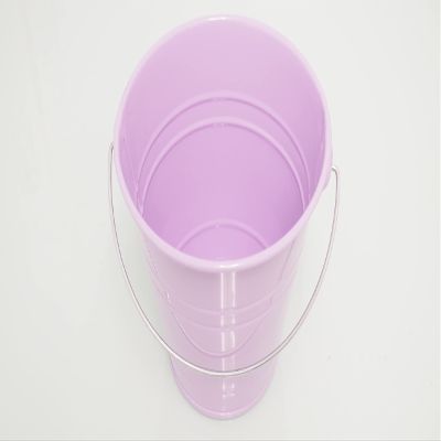 rackcrafts.com Large/XL Metal Sand Water Paint Pails Buckets Party Favor Wedding Baby Shower (XL - Lavender)