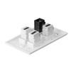 ACL HDMI Female to HDMI Female Coupler/Keystone Insert, White, 1 Pack view 2