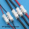 100pcs x Spring Connector wire 3p no welding no screws Connectos cable Terminal view 1