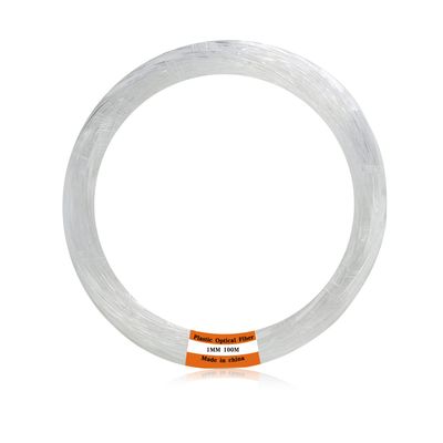 AMKI Plastic 0.04in/1mm Diameter 328ft(100Meter) PMMA Fiber Optic Roll End Glow Cable for All Kind Led Star Ceiling Light Kit