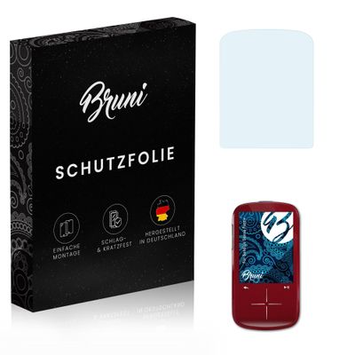 Bruni Screen Protector suitable for Sandisk Sansa Fuze+, Protector Film crystal clear Protective Film (2X)