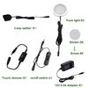 AIBOO Under Cabinet LED Puck Lighting Kit Black Cord with Touch Dimmer Switch for Kitchen Showcase Cupboard Closet Lighting 3 Lights 6W (Warm White) view 2