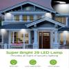 InnoGear 29 LED Solar Gutter Lights Outdoor Motion Sensor Wall Light, 2 Pcs view 2