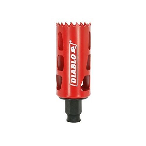 Diablo Bi-Metal Hole Saw with Variable Tooth Design for Faster Cuts - Fits with Snap-Lock Plus Mandrel System - 2-3/8" Diameter - DHS1688