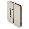 CRL PLY180PN Polished Nickel 180 Degree Glass-to-Glass Plymouth Series Hinge view 1