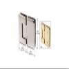 CRL PLY180PN Polished Nickel 180 Degree Glass-to-Glass Plymouth Series Hinge view 2