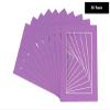 5x7 Mat for 8.5x11 Frame - Precut Mat Board Acid-Free Show Kit with Backing Board, and Clear Bags Dark Purple 5x7 Photo Matte Made to Fit a 8.5x11 Picture Frame Matboard for Framing, Pack of 10 Mats view 2