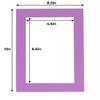 5x7 Mat for 8.5x11 Frame - Precut Mat Board Acid-Free Show Kit with Backing Board, and Clear Bags Dark Purple 5x7 Photo Matte Made to Fit a 8.5x11 Picture Frame Matboard for Framing, Pack of 10 Mats view 3