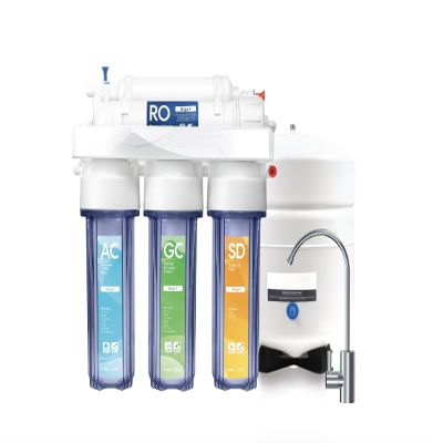 Reverse Osmosis Water Filtration System | 5 Stage Under Sink Fluoride Reducing RO Water Filter | 100 GPD