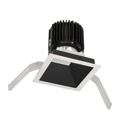 WAC Lighting R4SD2T-W827-BKWT Volta - 6.39" 36W 60 2700K 85CRI 1 LED Square Regressed Trim with Light Engine, Black Haze Finish with Textured Glass