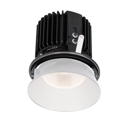WAC Lighting R4RD2L-W835-WT Volta - 6.39" 36W 60 3500K 85CRI 1 LED Round Regressed Invisible Trim with Light Engine, White Finish with Textured Glass