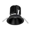 WAC Lighting R4RD2T-N835-BK Volta - 6.39" 36W 25 3500K 85CRI 1 LED Round Regressed Trim with Light Engine, Black Finish with Textured Glass view 2