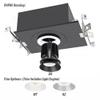 WAC Lighting R4RD1L-F827-HZ Volta - 5.75" 36W 45 2700K 85CRI 1 LED Round Shallow Regressed Invisible Trim with Light Engine, Haze Finish with Textured Glass view 2
