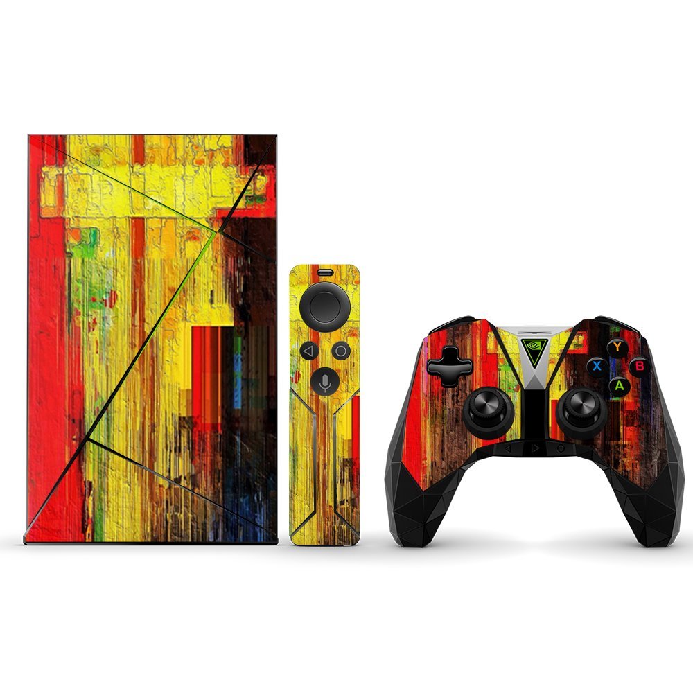 MightySkins Skin Compatible with NVIDIA Shield TV (2017) wrap Cover Sticker Skins Painted Wood
