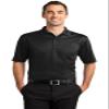 CornerStone ANSI 107 Class 2 Mesh Long Sleeve Tee | Reflective Safety T-Shirt for Men & Women, High Visibility Clothing Black view 1