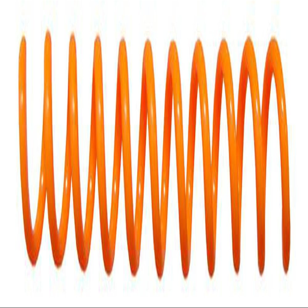 Spiral Coil Binding Spines 8mm x 915mm (5/16 x 36-inch), Pumpkin Orange