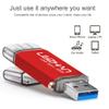 LEIZHAN USB 3.0 USB Flash Drive Type-C Memory Stick, 32GB Photo Stick for Samsung Galaxy S9, S8, S8 Plus, LG G6, Google Pixel XL, Nexus 6P, Tablets view 2
