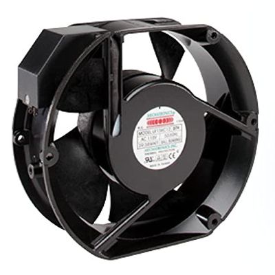 Mechatronics - UF80A23-BWHR - AC Axial Fan - 230VAC: Square; 80x80x38mm; 30.0 CFM; Ball Bearing; 36.0dB(A); -; 12.00W; 2 Wire Leads (1 Item)